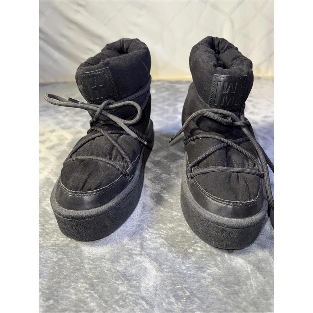 H&M Warm Snow Boots Faux Fur Lined Platform Us  Size 5